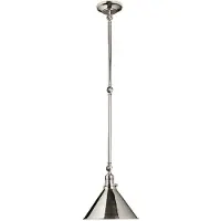 Elstead Lighting Applique murale Provence, nickel poli, 1xE27x60W, métal, dimensions : 123x29,7x30 cm, IP20, Elstead