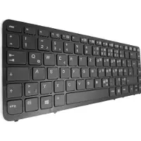 T-ProTek Clavier français noir, cadre noir, trackpoint pour HP EliteBook 840 G1 G4Z43EC