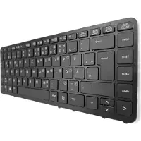 T-ProTek Clavier FRANÇAIS noir, cadre noir, trackpoint pour HP EliteBook 840 G1 68630