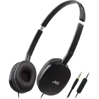 JVC Casque HA-S160M avec arceau filaire, appels et musique, noir