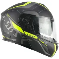 Cgm Modular Casque 569G C-MAX CITY Noir Mat Fluo Jaune taille S