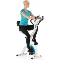 Capital Sports Azura Air Velo d'Appartement Pliable, Velo d'Exercice Cardio-training pour la Maison, Cross Trainer, Home Trainer, Pedalier d'Appartement, Vélo d'Intérieur Magnétique, Support Tablette