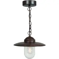 Nordlux Lampe à suspendre extérieure Luxembourg, couleur rouille, IP23, 72805009