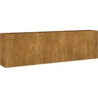 Syfax Lit surélevé de jardin 280x40x80 cm acier corten
