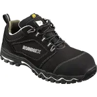 Runnex Chaussures basses de sécurité S3-ESD LightStar, noir/blanc/gris