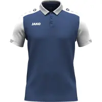 Jako Polo Uni Dynamic - 6370, Couleur:bleu nuit/blanc/gris clair, Taille:M