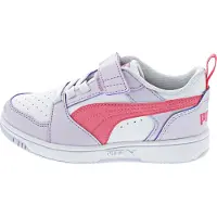 Puma Chaussures de sport Rebound PS pour enfants, baskets, chaussures à scratch, couleur blanche, pour le quotidien
