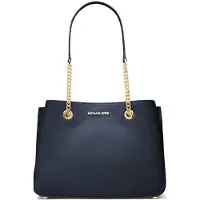 Michael Kors Sac à main Teagan Large bleu foncé
