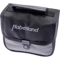 Haberland Sac de guidon Haberl.2 L.. Noir/argenté avec boucle