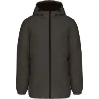 Kariban Parka à capuche unie recyclée