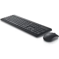Dell KM3322W, taille standard (100 %), sans fil, RF, QWERTZ, noir, souris incluse