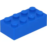 LEGO brique 2x4 3001 - 100 pièces bleu