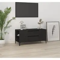 Prolenta Maison Exclusive - Meuble TV noir 102x44,5x50 cm Matériau dérivé du bois