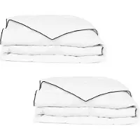 The Living Store Couette en duvet d'hiver 2 pcs. 155x220 cm
