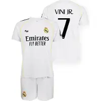 Real Madrid 25/26 Vinicius Home Short Sleeve Set Blanc 6 Years Enfants