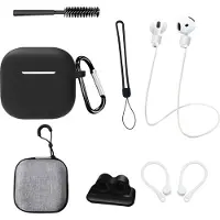 INF Ensemble de huit pièces pour AirPods 4e génération en noir