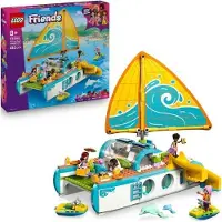 LEGO Friends L'Aventure en Bateau 42664, Jeu de Construction, 4 Mini-Poupées, 2 Dauphins, Jeu Créatif 8+ Ans