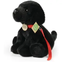 Rappa Chien en peluche labrador avec laisse, 28 cm, ÉCOLOGIQUE