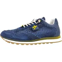 Cetti - Chaussures de ville pour hommes, lacets, bleu, style décontracté