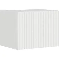 Syfax Meuble TV mural Montage mural Blanc Brillant 39 x 31 x 29,5 cm
