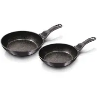 Berlinger Haus ensemble de poeles a frire avec revetement granit 22/26cm Carbon Pro BH6908
