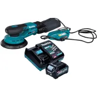 Makita BO 002 CGD101 Ponceuse excentrique sans fil 40 V max. 150 mm 5,0 mm course Brushless + 1x batterie 2,5 Ah + chargeur