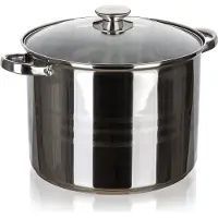 Vetro-PLUS LIVING Pot en acier inoxydable 16,2 l