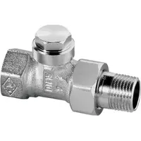 Heimeier Raccord de retour , forme droite, 1/2 pouce, verrouillable, 1 pièce.