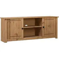 Syfax Meuble TV 120x40x50 cm Bois de pin massif Gamme Panama