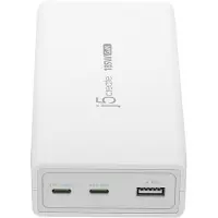 J5CREATE JUP37185W-EN Chargeur USB-C 185 watts GaN-PD-3.1 à 3 ports - version UE