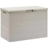 Toomax Woodys Boîte de rangement 160 l, plastique, gris clair Z0186R0--2500
