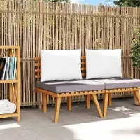 Prolenta Maison Exclusive - Fauteuil de jardin avec coussin, en bois d'acacia massif