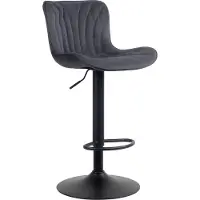 CLP Tabouret de bar Linus | Couleur : crème, Matériau : velours