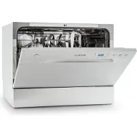 Klarstein Mini Lave Vaisselle de 6 Couvert, Lave-vaisselles Silencieux, 6 Programmes de Lavage, Petit Lave-vaisselle de Table Compact, Lave vaisselle Portable, Facile à Installer pour Maison, Bureau