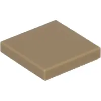 LEGO 3068b Dark Tan Tile 2 x 2 avec rainure