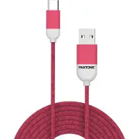 Pantone Câble USB-A vers USB-C 1,5 m Nylon Rose