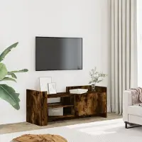 Prolenta Maison Exclusive - Meuble TV Chêne fumé 100x35x40 cm Matériau dérivé du bois