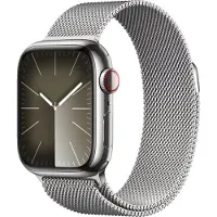 Apple Watch Series 9 4G 41 mm Argent Inox Bracelet Milanais