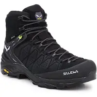 Salewa - Chaussures de trekking en GORE-TEX - Alp Trainer 2 Mid GTX M Black/Black - Taille 45 - Noir