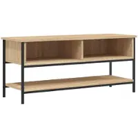 Syfax Meuble TV Chêne Sonoma 100x35x45 cm Bois d'ingénierie