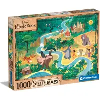 Clementoni Puzzle CLE 1000 StoryMaps Le Livre de la Jungle 39816