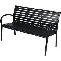 Ebuy24 Kira Banc de jardin, noir, noir.