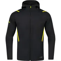 Jako Challenge Veste à Capuche pour Homme - Noir Chiné / Citron