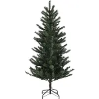 HOMCOM Sapin de Noël artificiel 180 cm arbre de Noël avec support en acier pliable, 467 branches, décoration de Noël effet réaliste, vert