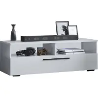 VCM Meubles Meuble Télévision | Planchers | Meuble Meuble Télévision avec espace de rangement suffisant | Dimensions H. 39 x W. 115 x D. 40 cm | Fernseh Furniture – Arila XL