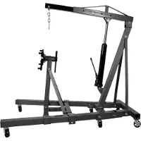 AWTOOLS Grue d'atelier de 2 tonnes + chariot de montage de 900 kg