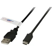 Efbe-Schott K5258SW.0,5 USB2.0 Anschlusskabel A-C,St.-St.,0,5m,schwarz,Premium