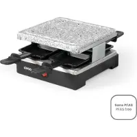 Livoo Appareil à raclette 4 personnes 600w + pierre à griller - - DOC242 -