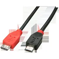 Lindy - Câble USB - Micro-USB de type B (M) pour Micro-USB de type B (M) - USB 2.0 - 2 m - noir