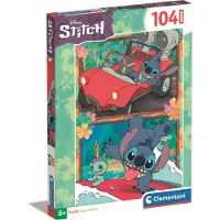 Clementoni Puzzle 104 SuperKolor Disney Stitch 27571